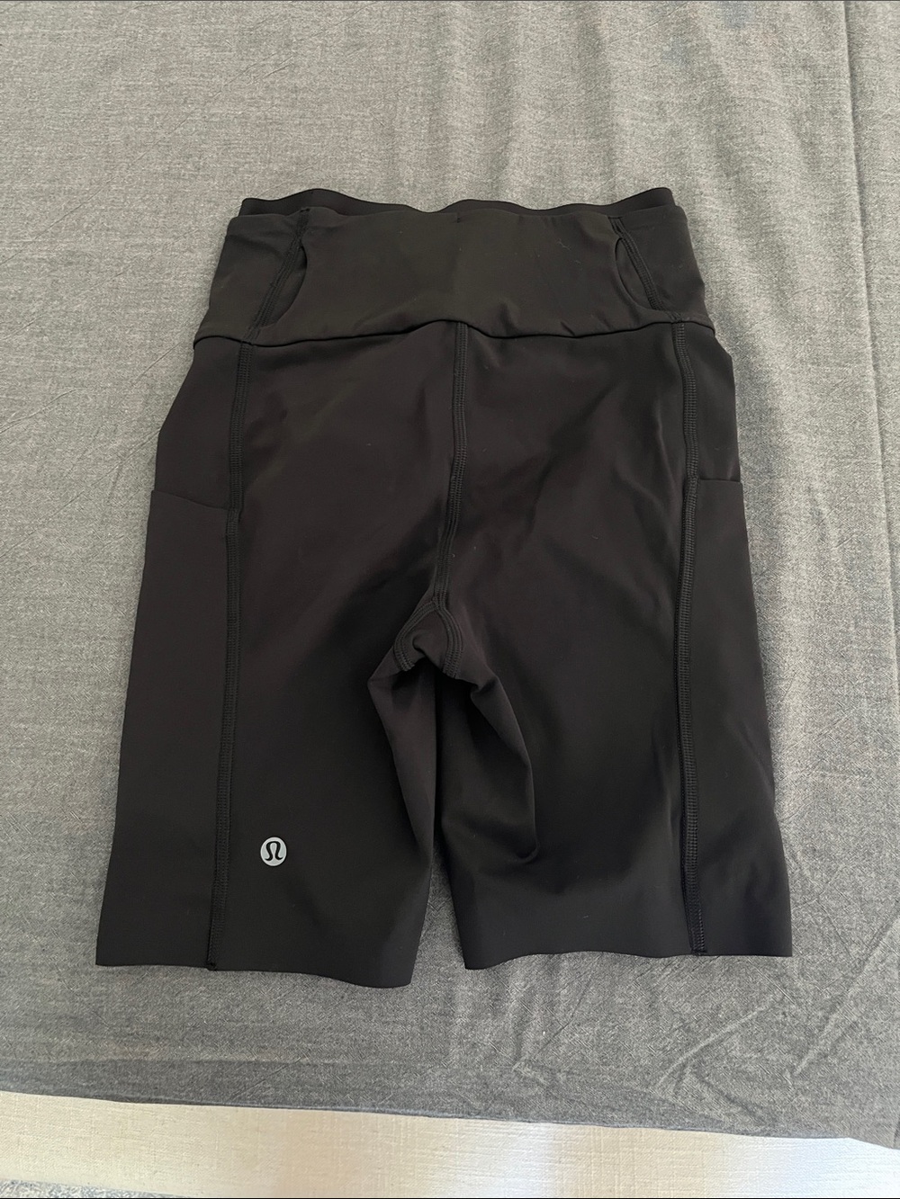lululemon athletica Black High-Rise Bike Shorts with Pockets